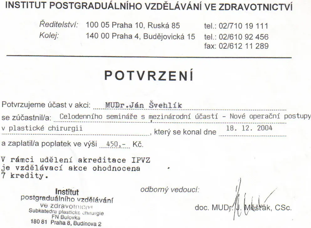 2004 Praha seminár