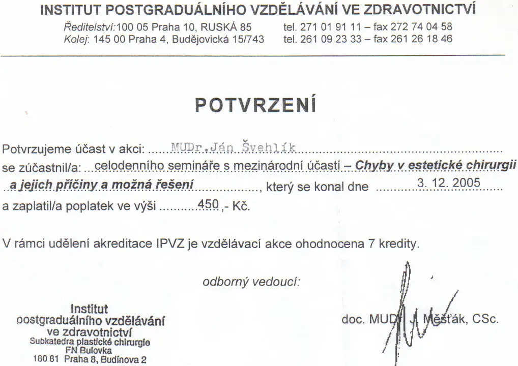 2005 Seminár Praha